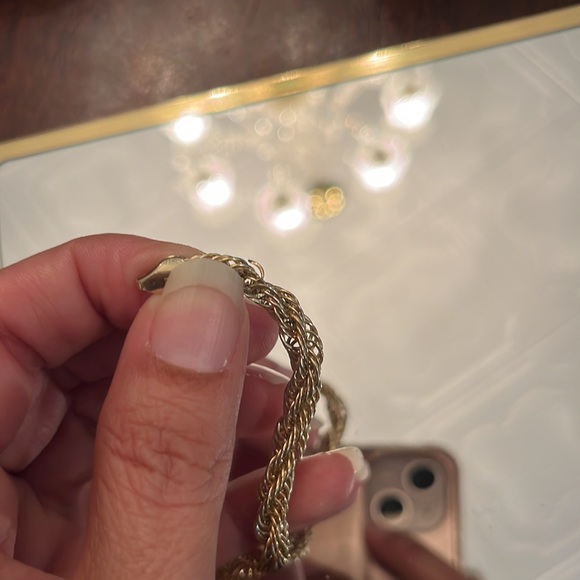 10kt yellow gold spiga barrel bracelet 8 in. By Michael Anthony real gold - Picture 6 of 6